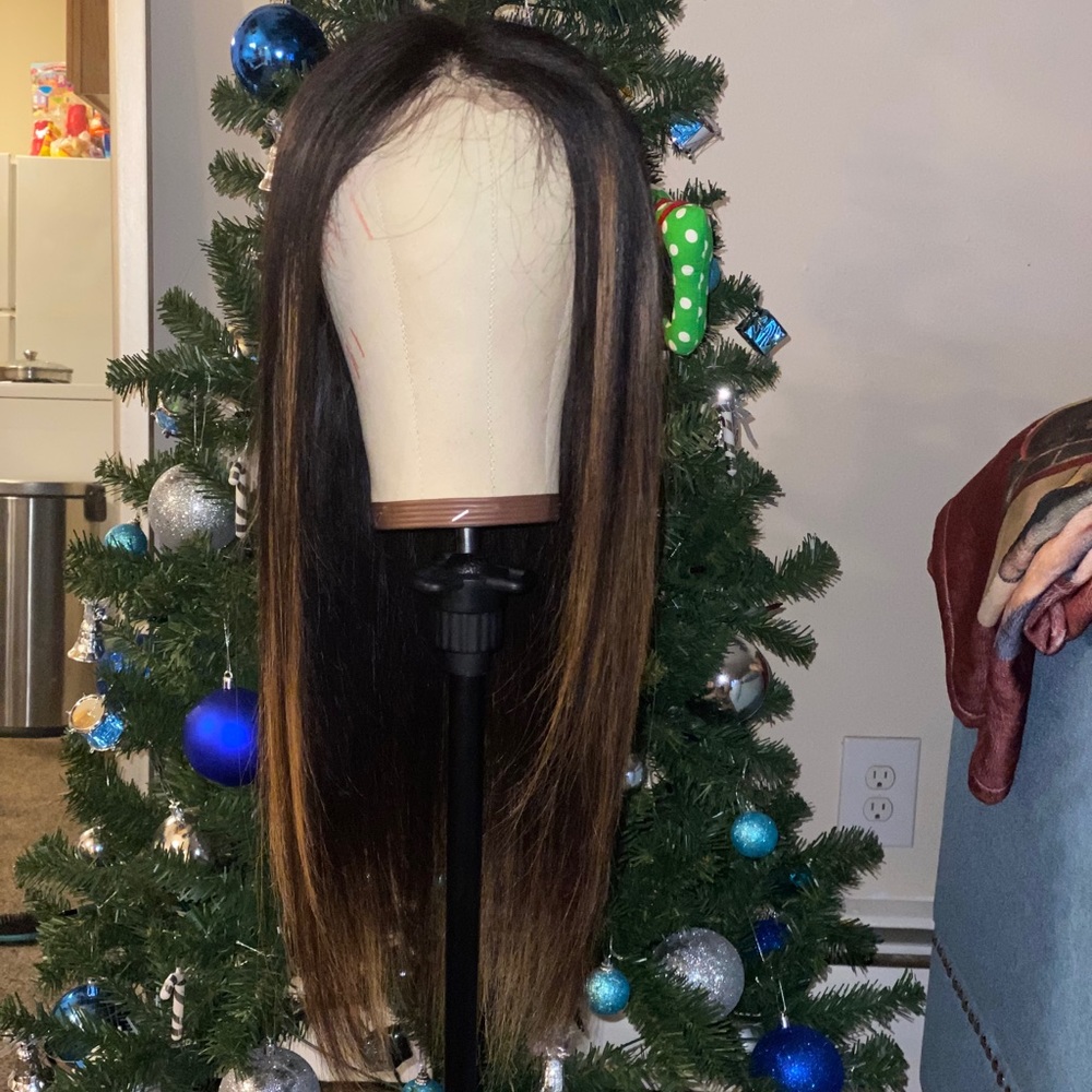 18 inch mink Brazilian wig hd closure made today